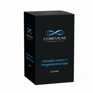 Estradiol cream + Progesterone caps